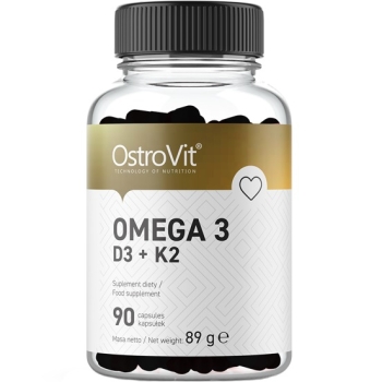 OstroVit Omega 3 D3+K2 90 kaps.