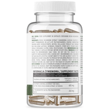 OstroVit Reishi VEGE 60 kaps.