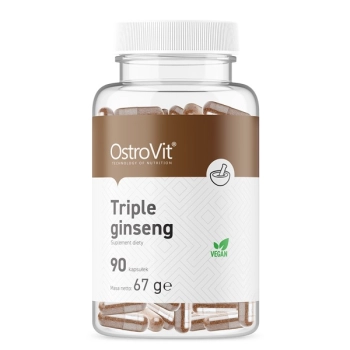 OstroVit Triple Ginseng VEGE 90 kapsułek
