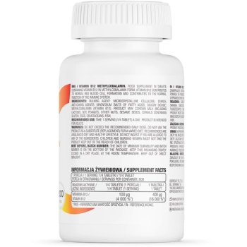 OstroVit Vitamin B12 Witamina Metylokobalamina 200 tab.