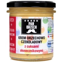 Pan Orzech Krem Orzechowo-Czekoladowy z cuksami słonecznikowymi 330g