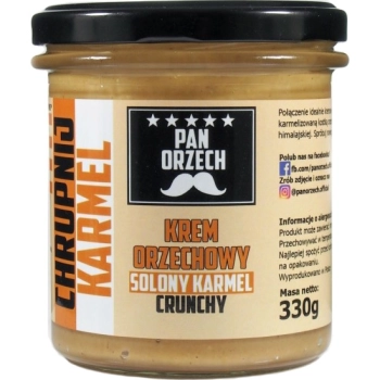 Pan Orzech Krem Orzechowy Solony Karmel Crunchy 330g