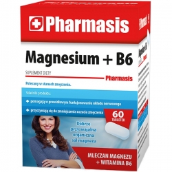 Pharmasis Magnesium + B6 mleczan magnezu 60 tabl.