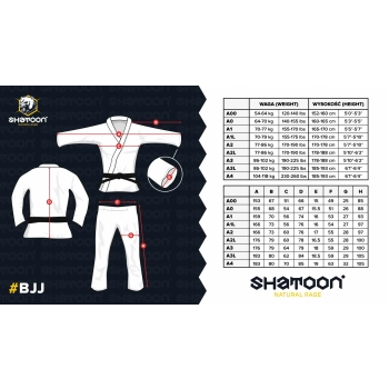 Shatoon Kimono BJJ Białe