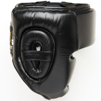 Shatoon Kask Sparingowy Bokserski Skórzany Czarny