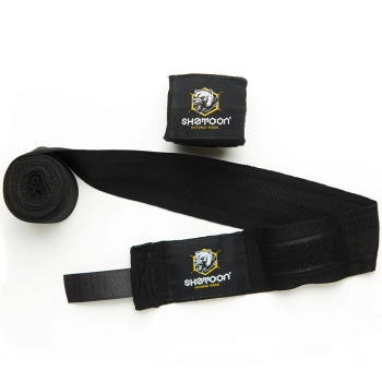 Shatoon Bandaże Bokserskie - Owijki Czarne 4 Metry