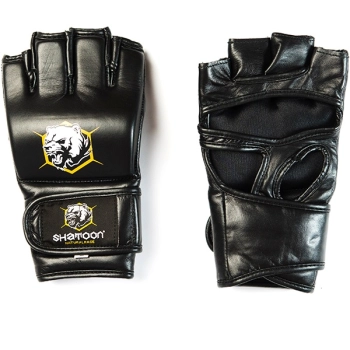 Shatoon Rękawice MMA Czarne Skórzane (skóra naturalna)