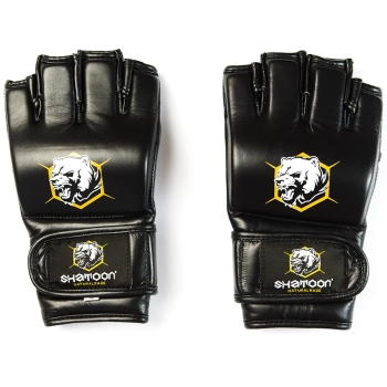 Shatoon Rękawice MMA Czarne Skórzane (skóra naturalna)