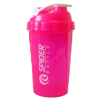 Shaker Spider Bottle Mini 500ml Neon Pink