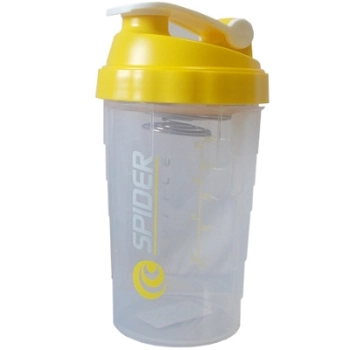 Shaker Spider Bottle Mini Clear/Yellow 500ml