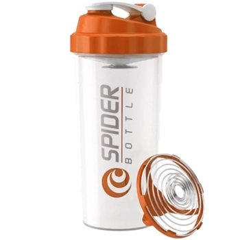 Spider Bottle Shaker Maxi Orange-Clear 800ml