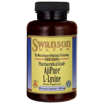 Swanson AjiPure L-lysine 500mg 90 kaps.