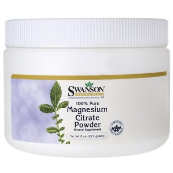 Swanson Cytrynian Magnezu - 100% czystości 227g