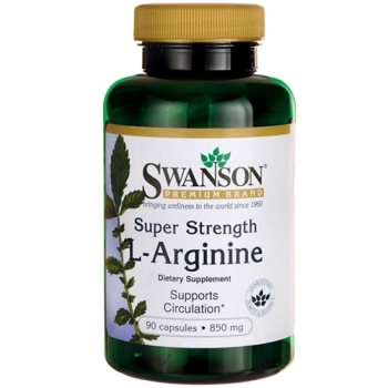 Swanson L-Arginine 850mg 90 kaps.