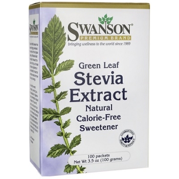 Swanson Green Leaf Stevia Extract 100 saszetek