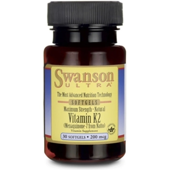 Swanson Witamina K2 (naturalna) 200mcg 30 kaps.