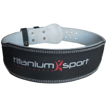 Titanium Sport Pas Kulturystyczny Skórzany