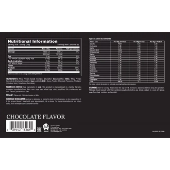 Animal Isolate Loaded Whey Protein - skład chocolate